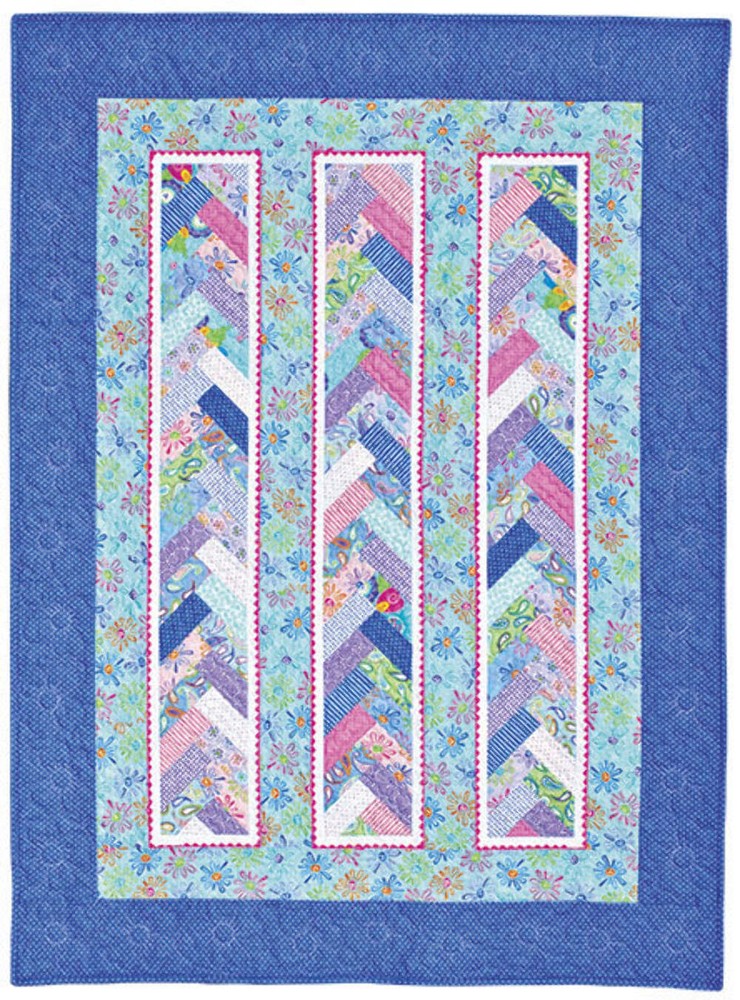 Braid In A Day Pattern, Quilt in a Day, Eleanor Burns, w/ Acrylic Template, EASY