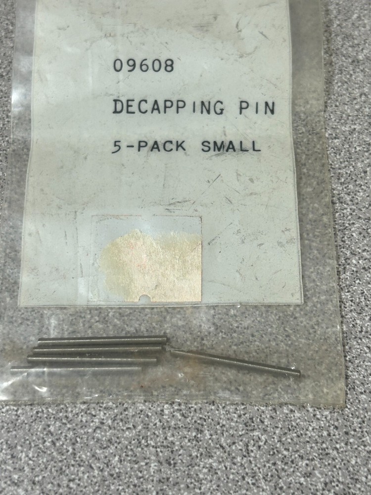 RCBS DECAPPING PINS SMALL, 5 PACK 09608 NOS
