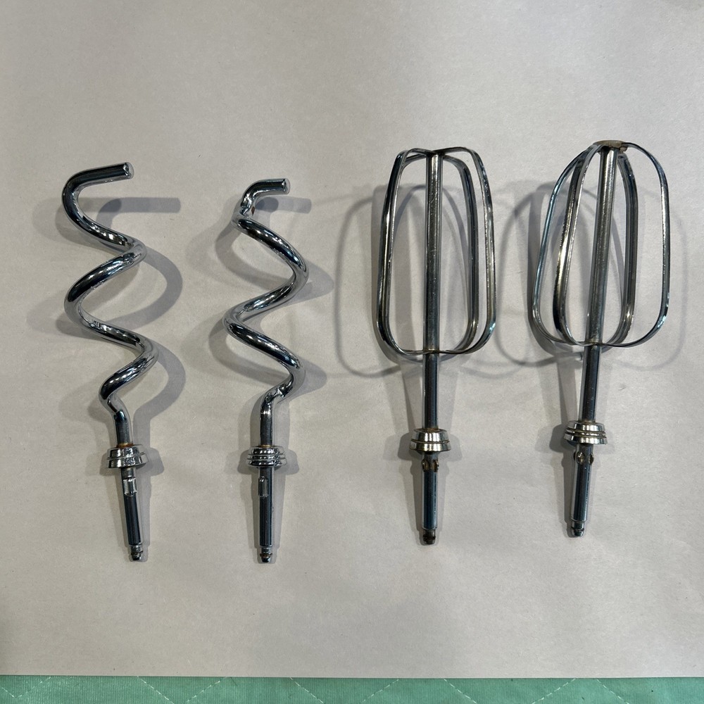 Vintage Oster Regency Kitchen Center Mixer Beaters & Dough Hooks Attachments