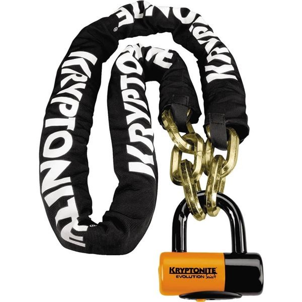 Kryptonite - 999522 - New York Chain with Evolution Series 4 Disc Lock, 5ft. -