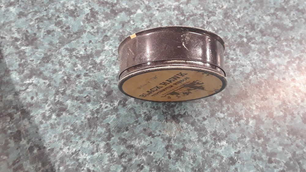 VTG BLACK HAWK TYPEWRITER RIBBON TIN