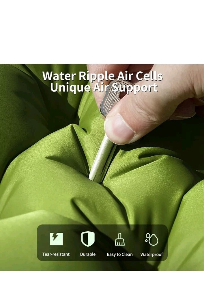 Double Sleeping Pad - Self Inflating 4" Thick for 2 Person