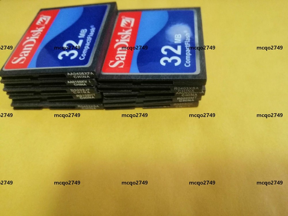 10PCS 32MB SanDisk CompactFlash CF Memory Card 32MB