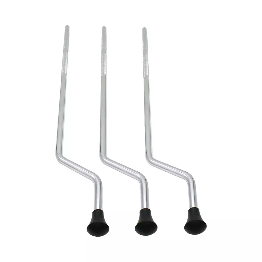 3Pcs Heavy Duty Floor Tom Drum Legs Non- Surface Plating Anti-Rust Percussion