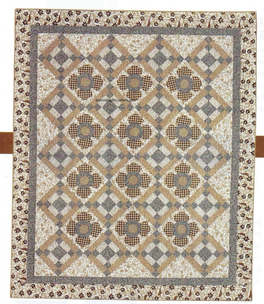 Neutral Chic Quilt Pattern Pieced/Applique RM