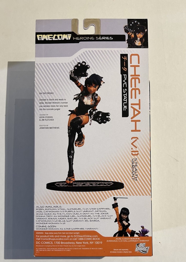 AME-COMI CHEETAH STEALTH VARIANT STATUE FIGURE DC DIRECT