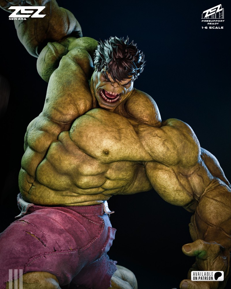 Hulk Statue 3D Printed Kit Unpainted/Unassembled