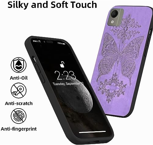 for Cricket Icon Pro 2026 Case with 2 Pack Screen Protector,Cute 3D Purple