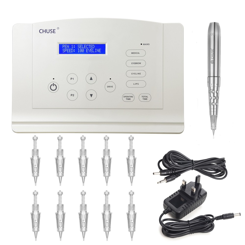 CHUSE C18 Pro Permanent Makeup Machine Rotary Pen KIT MTS Device FINAL CLOSE OUT
