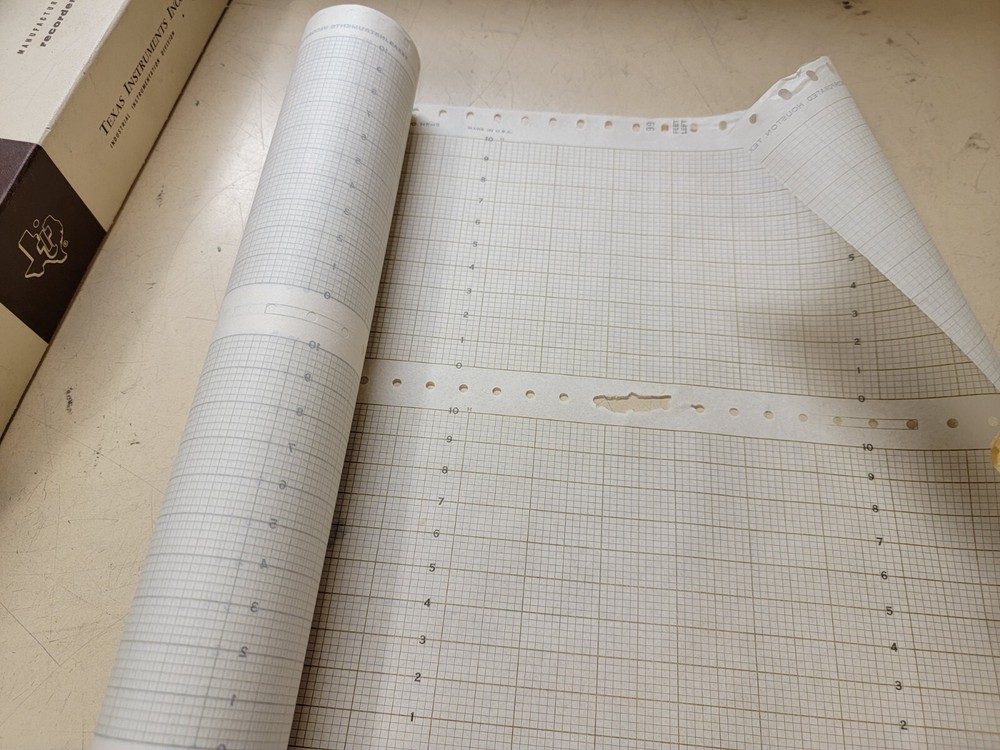 Texas Instruments Recording Chart Paper H5H5