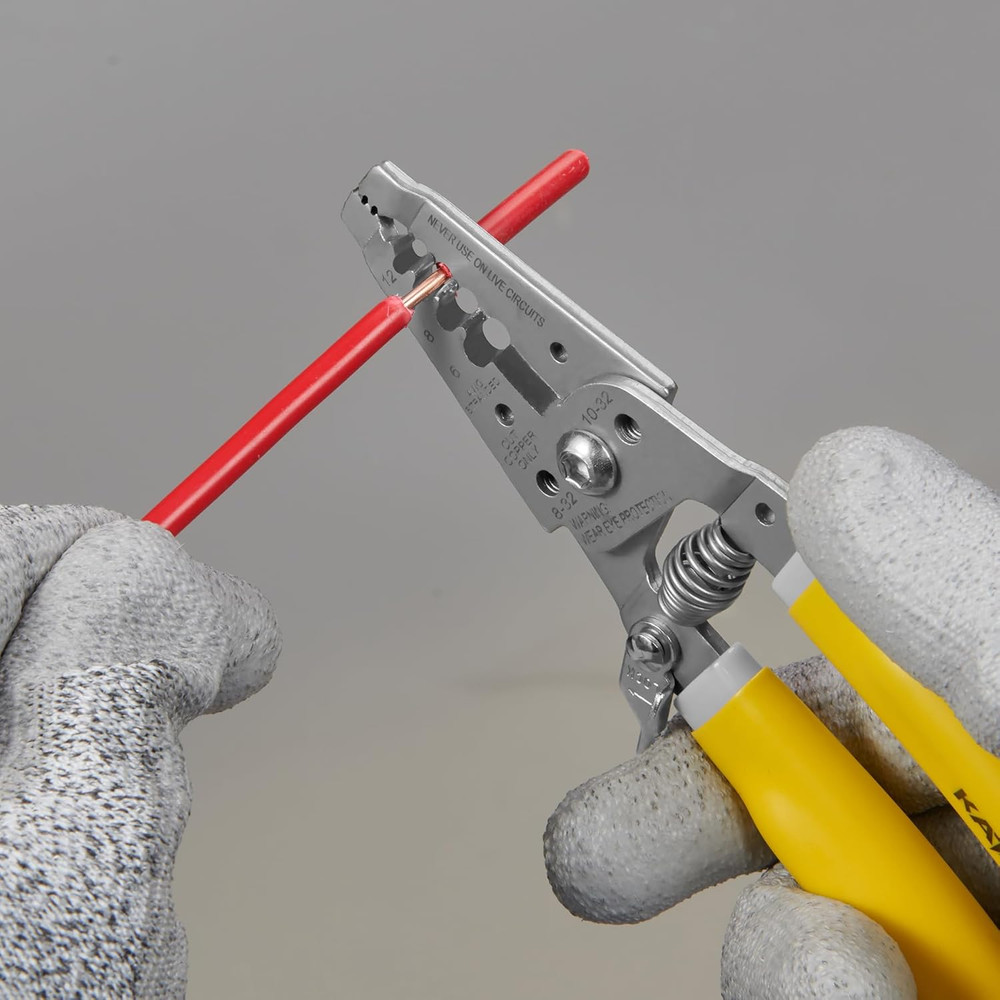 KATA 7 Inch Wire Stripper, Wire Cutter, Cutting for 4-10 AWG Solid Wire and 6-12