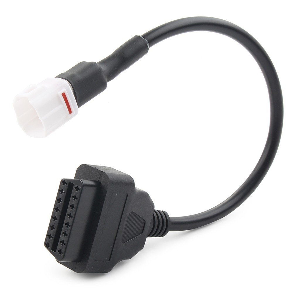 Motorcycle 4 Pin to OBD2 Diagnostic Tool Code Reader Adapter Cable For Yamaha