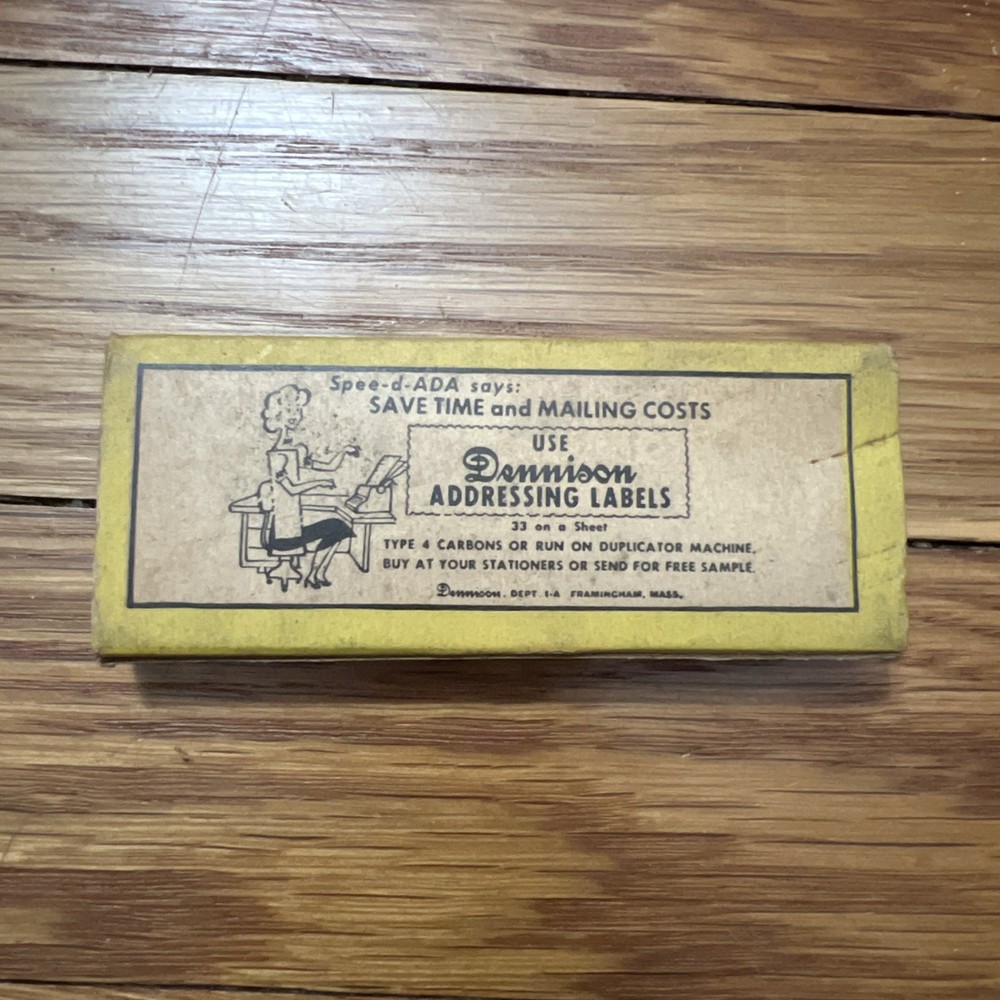 Dennison Caution Labels No. 28 “DO NOT BEND” 15 Cent Box Clean