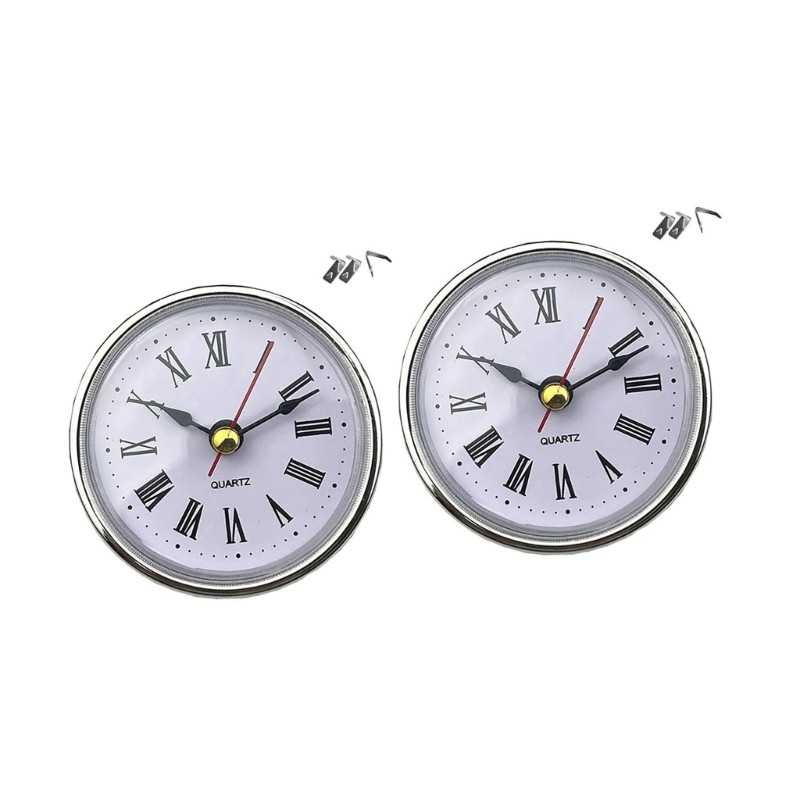 65mm Round Mini Clock Insert Movement Easy to Read Optional Numerals