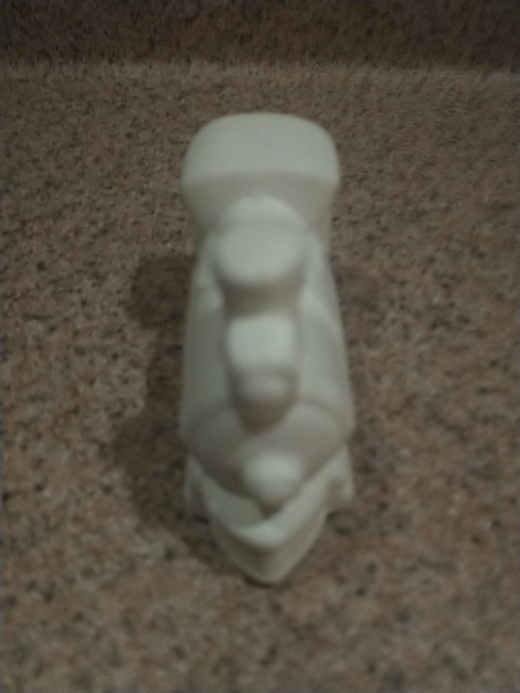 Vtg Steam Engine Train Ready To Paint White Bisque Unpainted