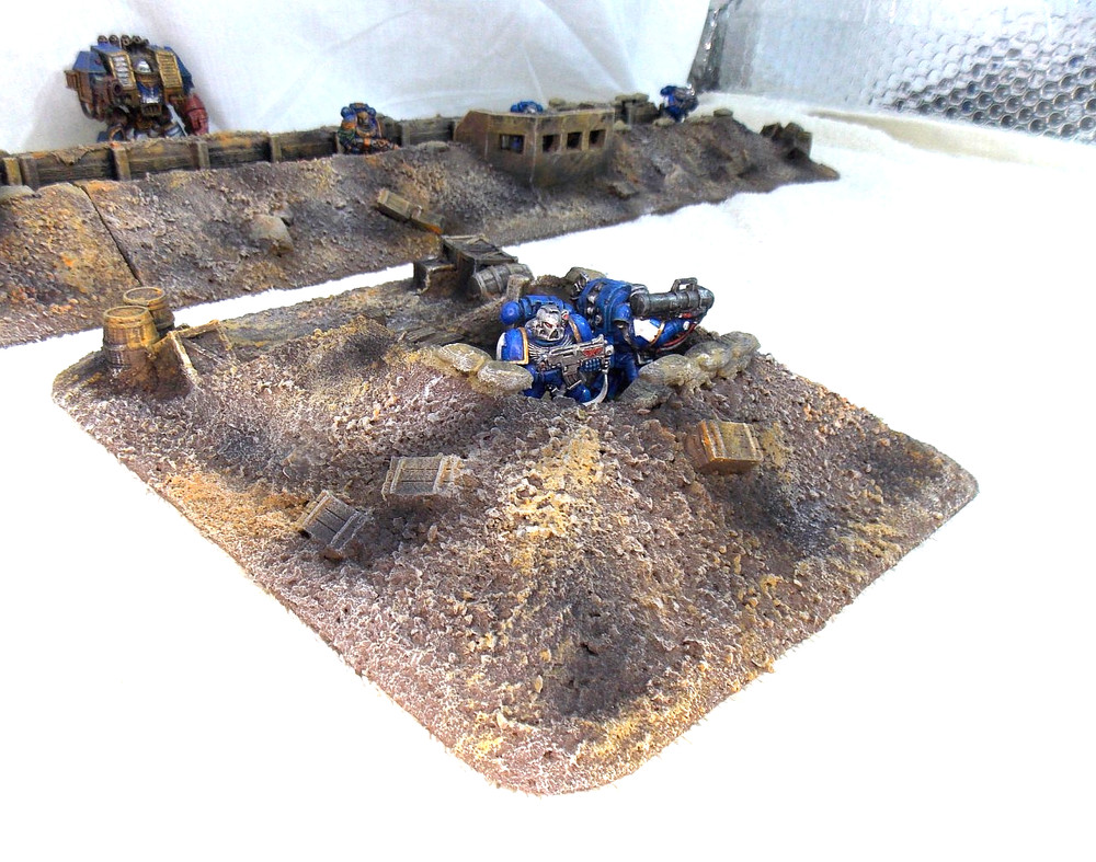 WARGAMING TERRAIN PAINTED ADVANCE ORDERS TRENCH SYSTEM