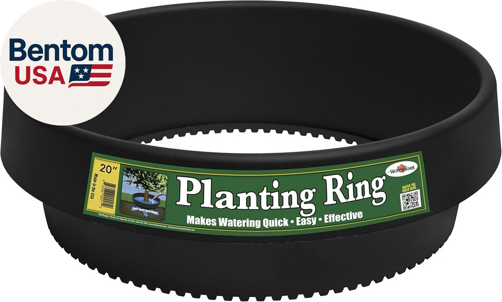 6 Pack 20" Tree & Shrub Watering Rings – Deep Root Irrigation Basin with Solid O