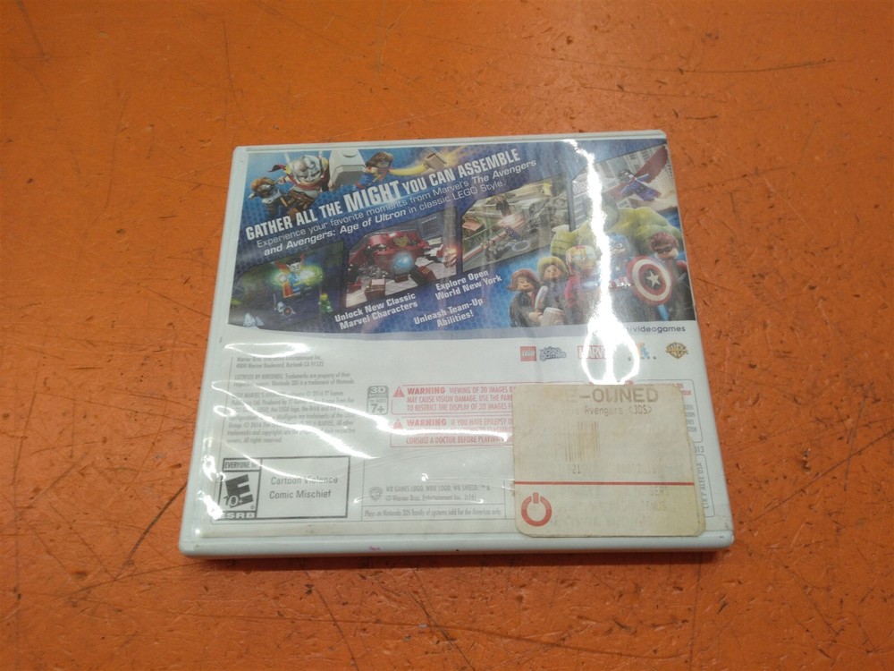 ⭐️⭐️⭐️⭐️⭐️ Lego Marvel Avengers Nintendo 3DS **Empty Case**