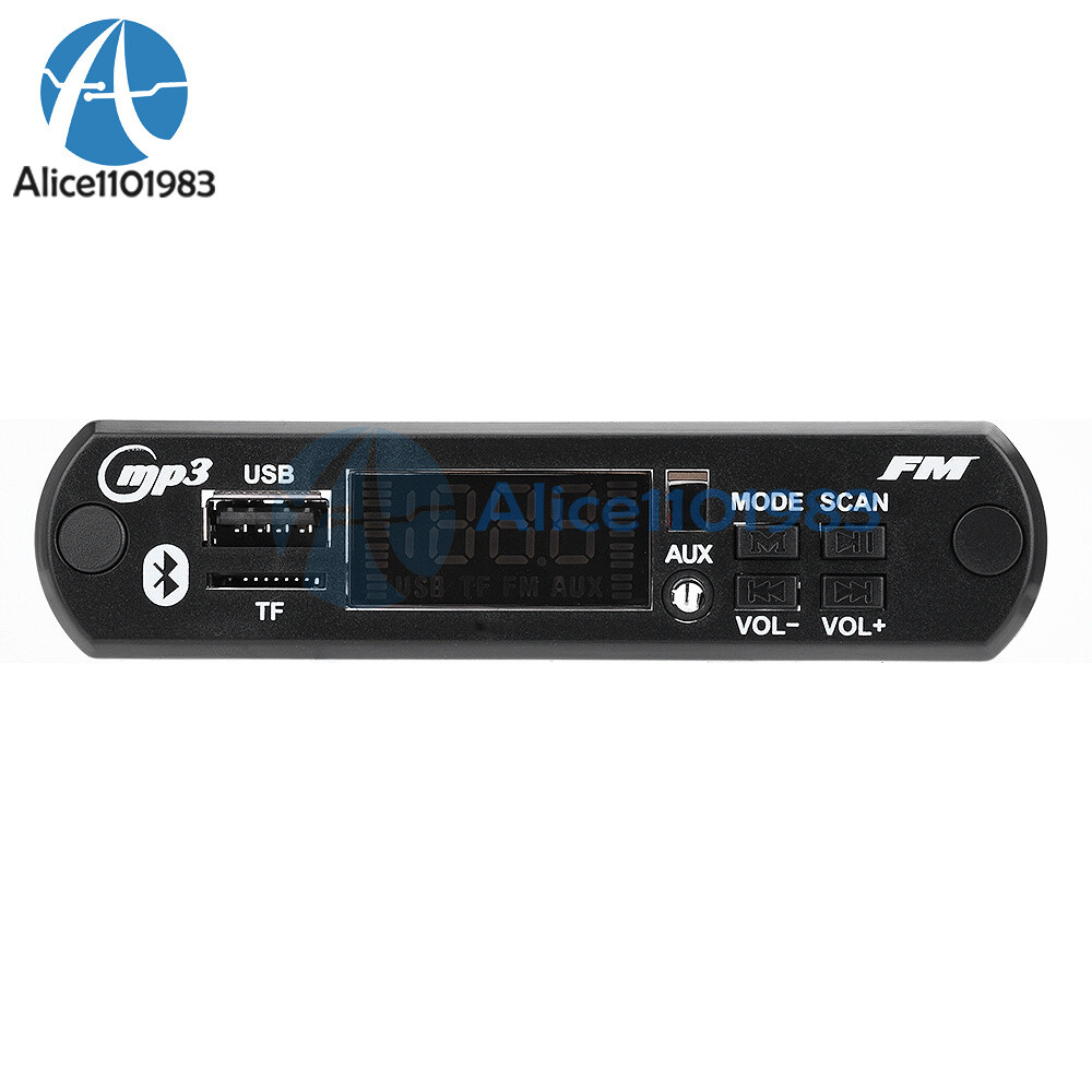 2*25W Car MP3 Player Decoder Board WMA FM Radio Wireless Bluetooth Audio Module