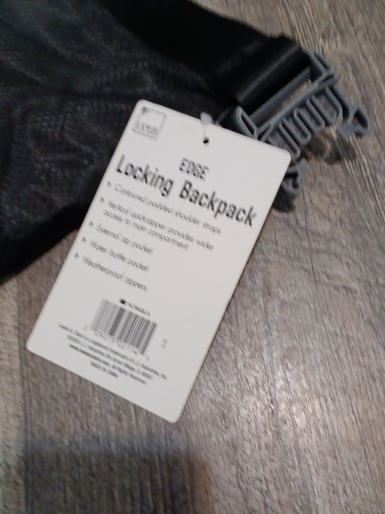WaterSeals Edge Backpack with Secura Lock Technology - Black - New With Tags!