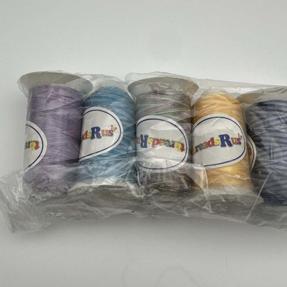 Threads Rus 100% Polyester Embroidery Thread, 1100 Yards Per Roll Cones