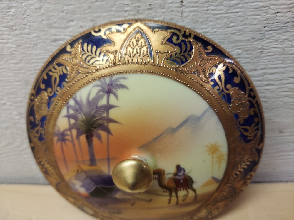 Noritake 1930s Art Deco Desert Scene REPLACEMENT Lid
