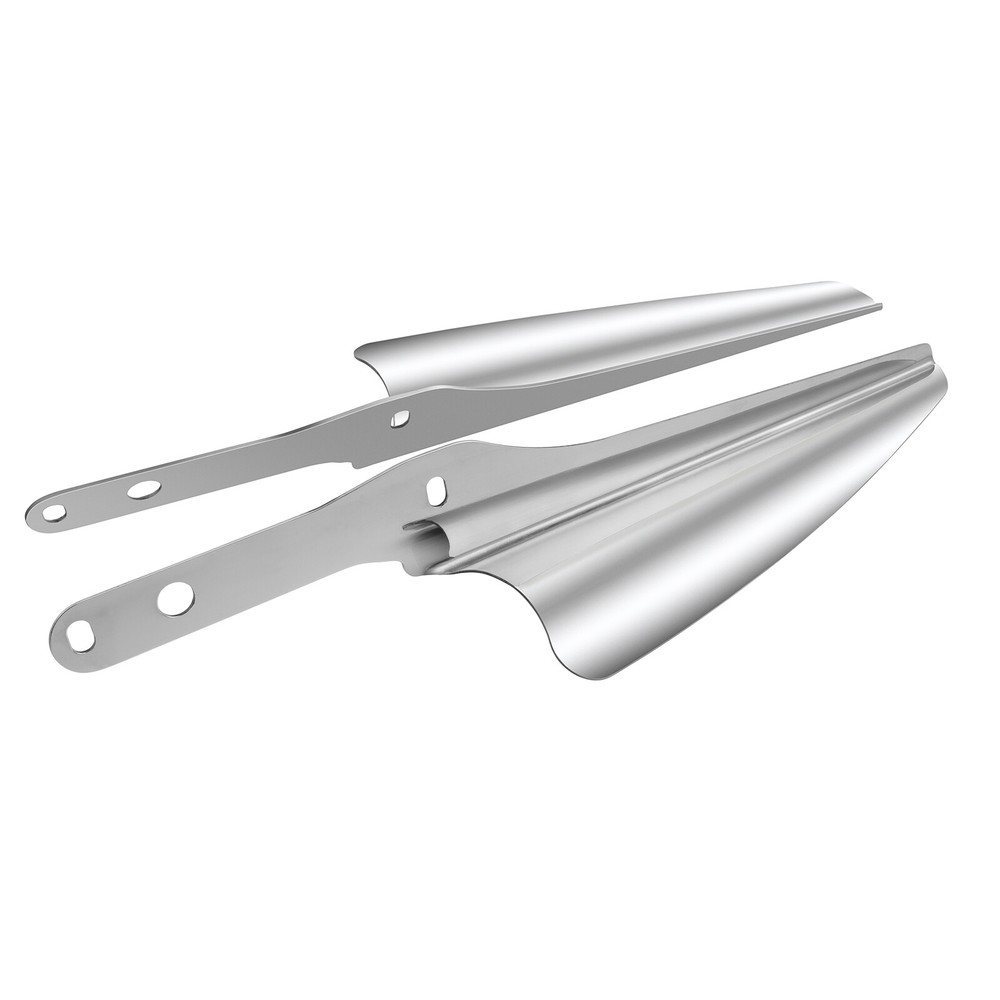 Chrome Front Fork Mount Wind Deflector For Harley Heritage Softail Classic FLSTC