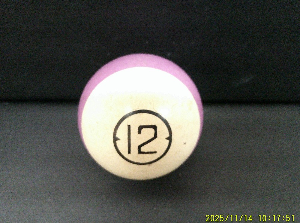 Replacement #12 Billiard Pool Ball - Standard Regulation - 2 1/4" Diameter Solid
