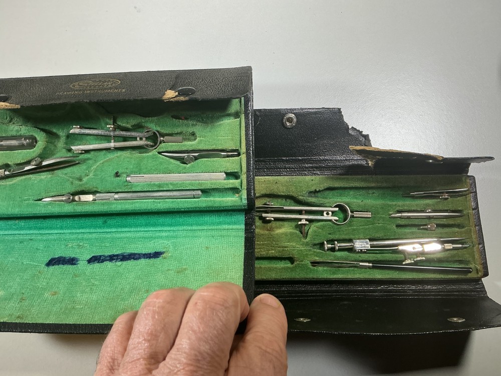 Vintage Steller Drafting Tools Incomplete Sets