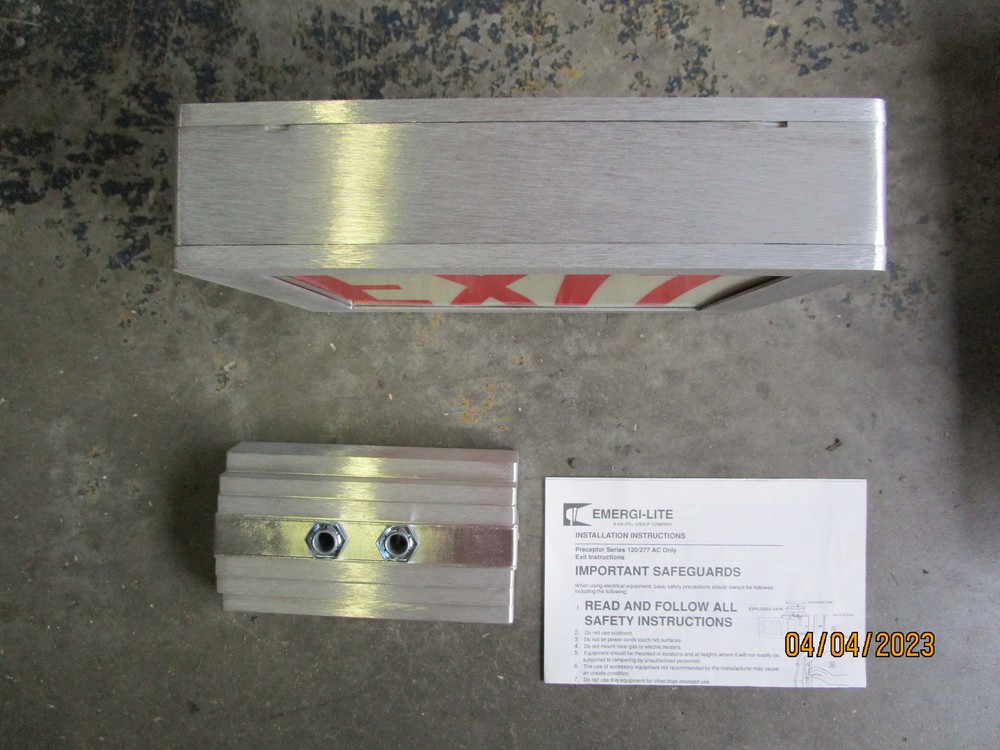 Emergi-Lite Exit Sign Two Sided