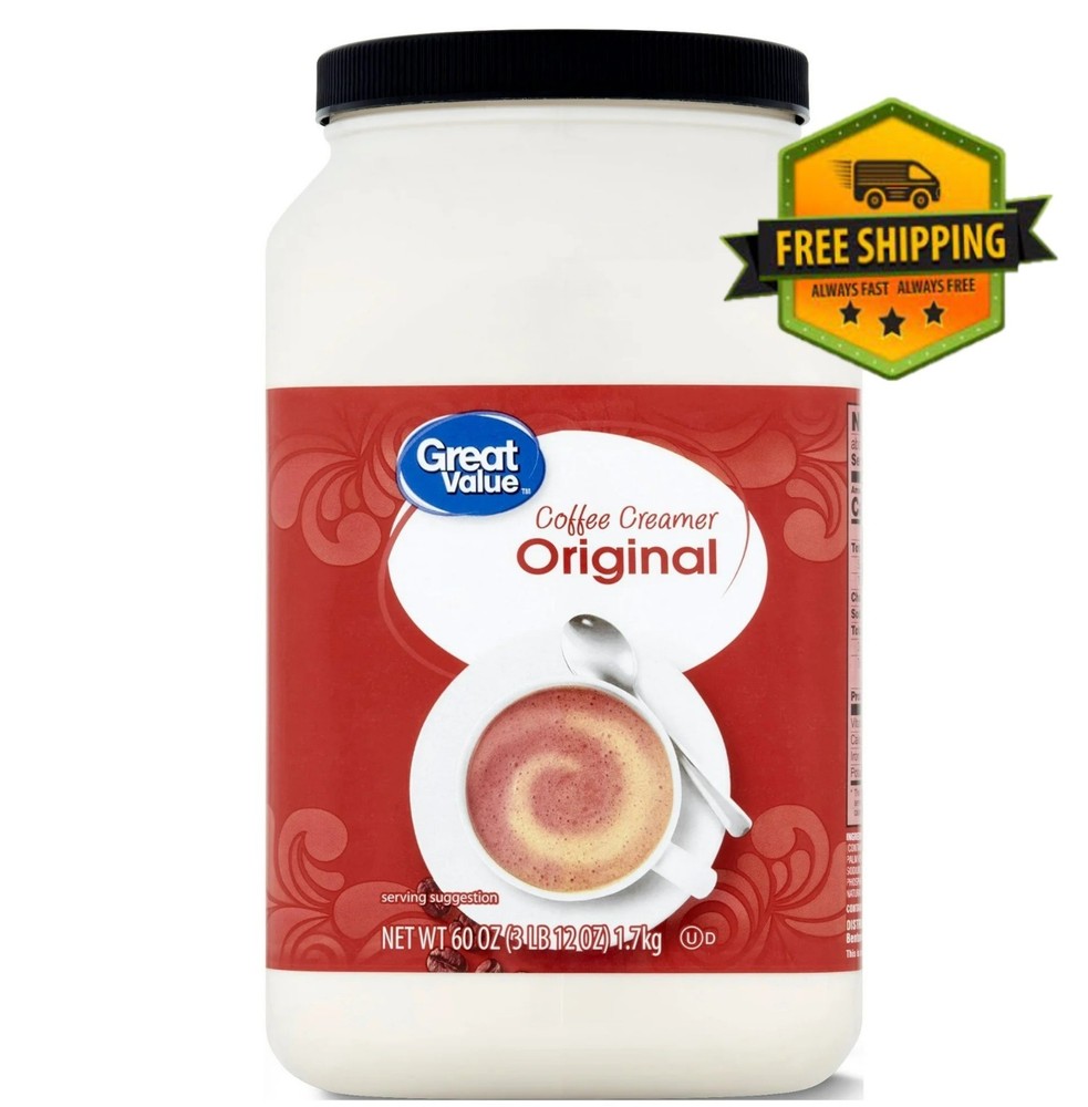 Great Value Original Coffee Creamer, Value Size, 60 oz