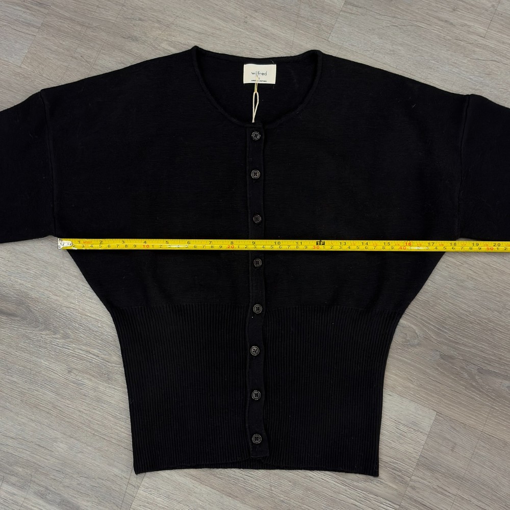 Aritzia Wilfred Golightly Black Cardigan S