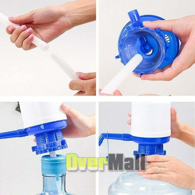 5 Gallon Bottled Drinking Water Pump Hand Press Removable Manual Dispenser-Tool