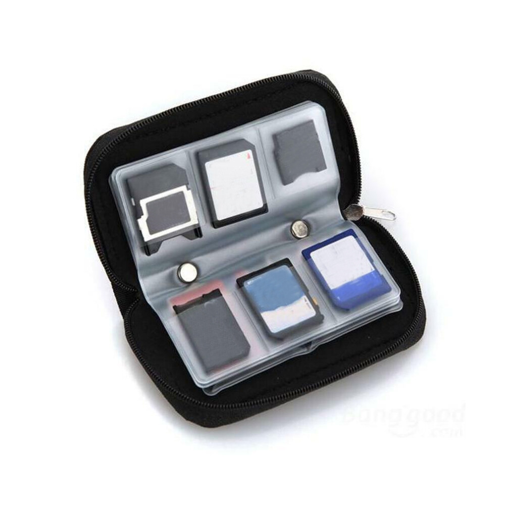 Memory Card Case Wallet For Micro SD SDHC CF SM Protective Storage Holder Pouch