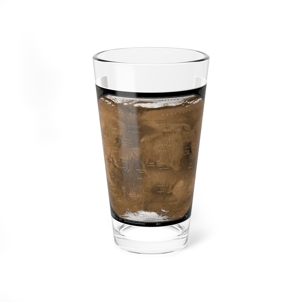Space - MARS (2001) (Map) Pint Glass 16oz
