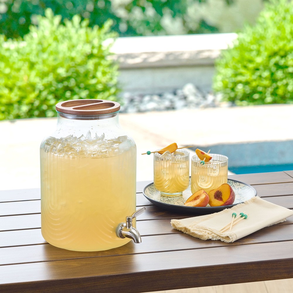 Plastic 2 gal Double Wall Beverage Dispenser