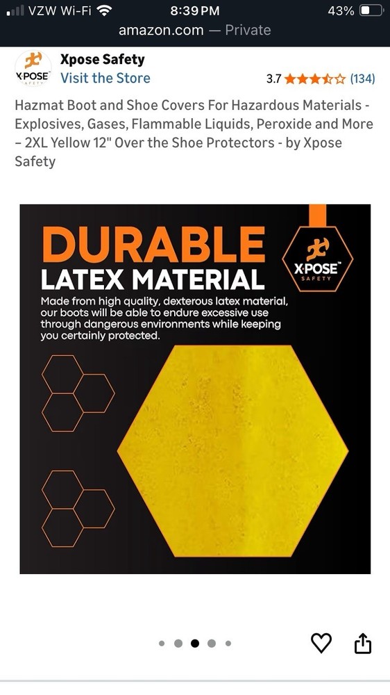 Hazmat Boot And Shoe Covers 3XL