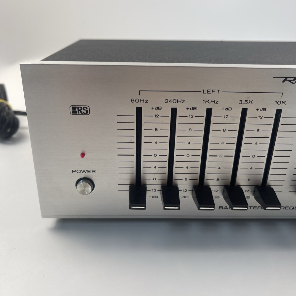 Vintage Realistic Model 31-1988 5 Band Stereo Frequency Equalizer Tested