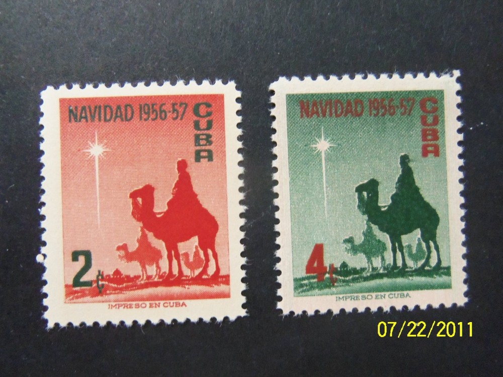 SPANISH CARIBBEAN 1956 - SCOTT 562-3  MINT NEVER HINGED - (LOT E-126)