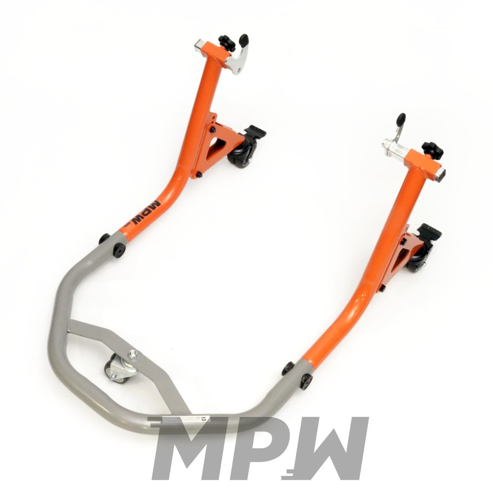 MPW Race Dept Motorcycle Mobile Dolly Rear Paddock Stand V Type