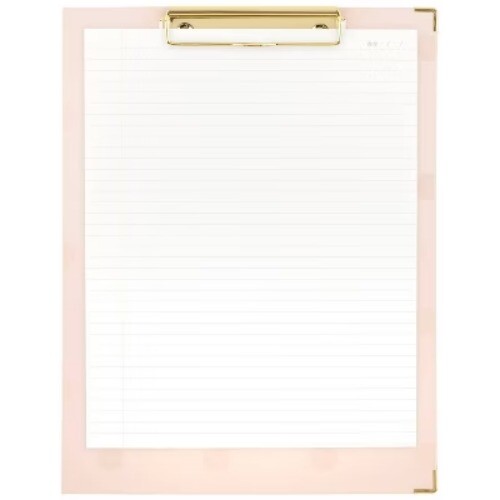 Sugar Paper Essentials Clipfolio Pink Gloss Dot
