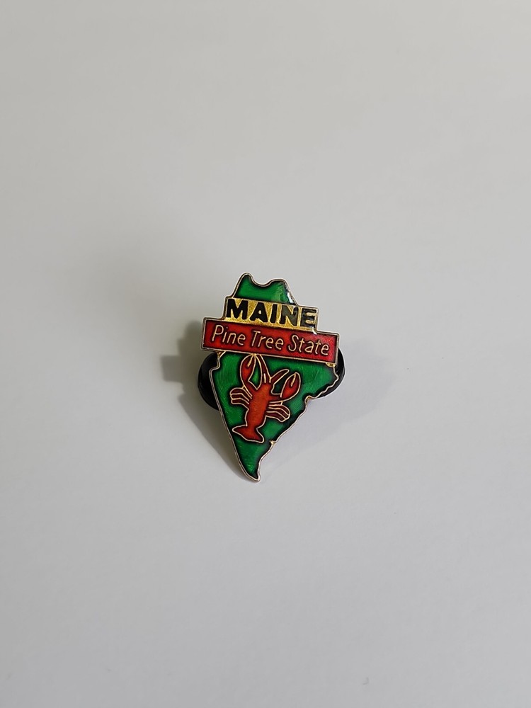 Maine Souvenir Lapel Hat Jacket Pin The Pine Tree State