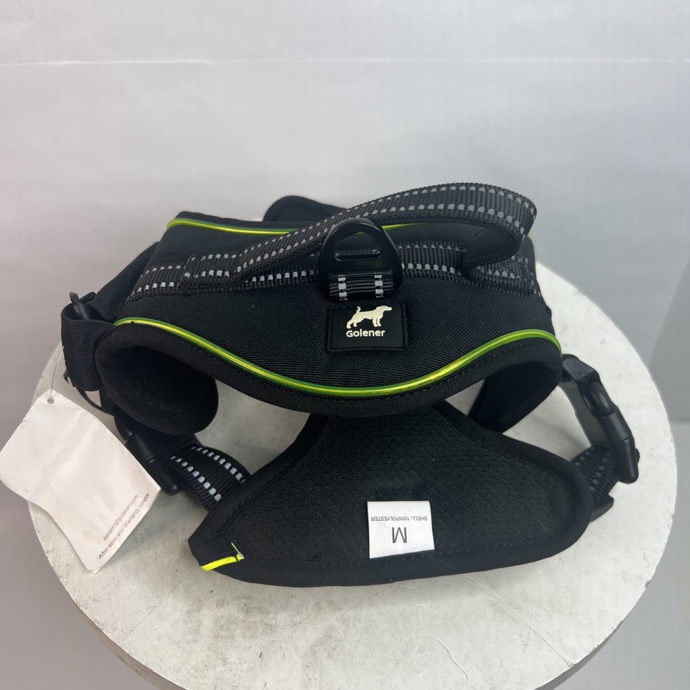 Golener No Pull Dog Harness Reflective Adjustable Secure Padded Vest Sz M
