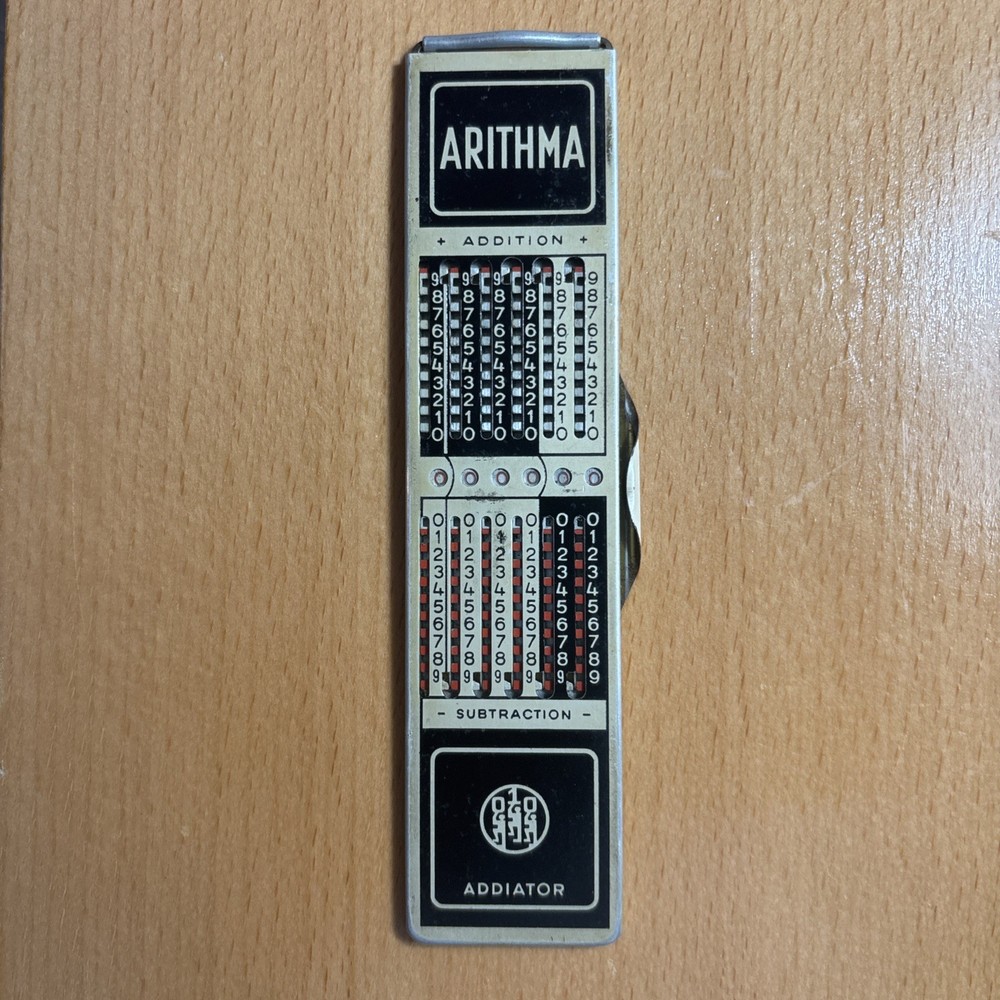 Complete ARITHMA ADDIATOR Pocket Adding Machine – Harrison Home Products NJ