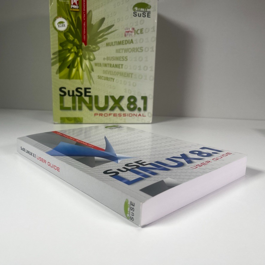 SuSE Linux 8.1 Professional Edition (CD-ROM, 2001) Big Box Vintage Software