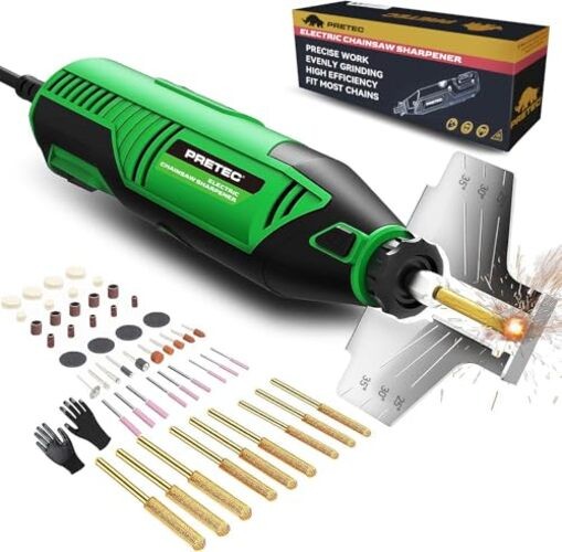 Electric Chainsaw Sharpener Kit – Multi-Purpose Chain Saw Sharpener Tool Green