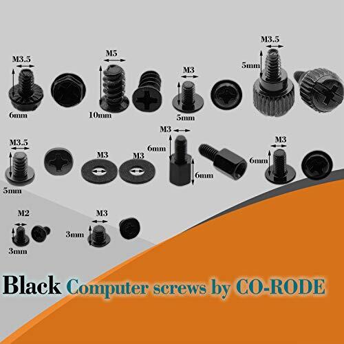 340pcs Motherboard Standoffs Risers Computer Screws Assortment Kit for HDD,