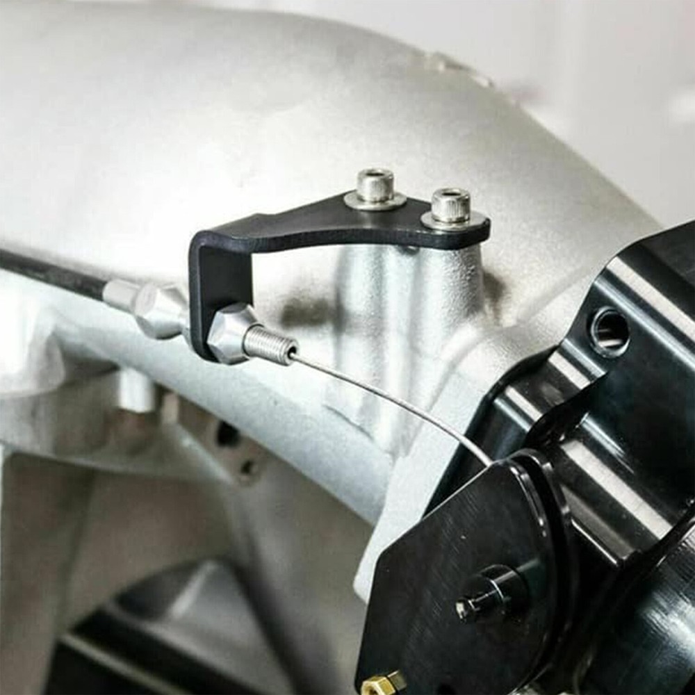 For Holley Hi-Ram Throttle Cable Bracket Black Anodized 36" Throttle Cable