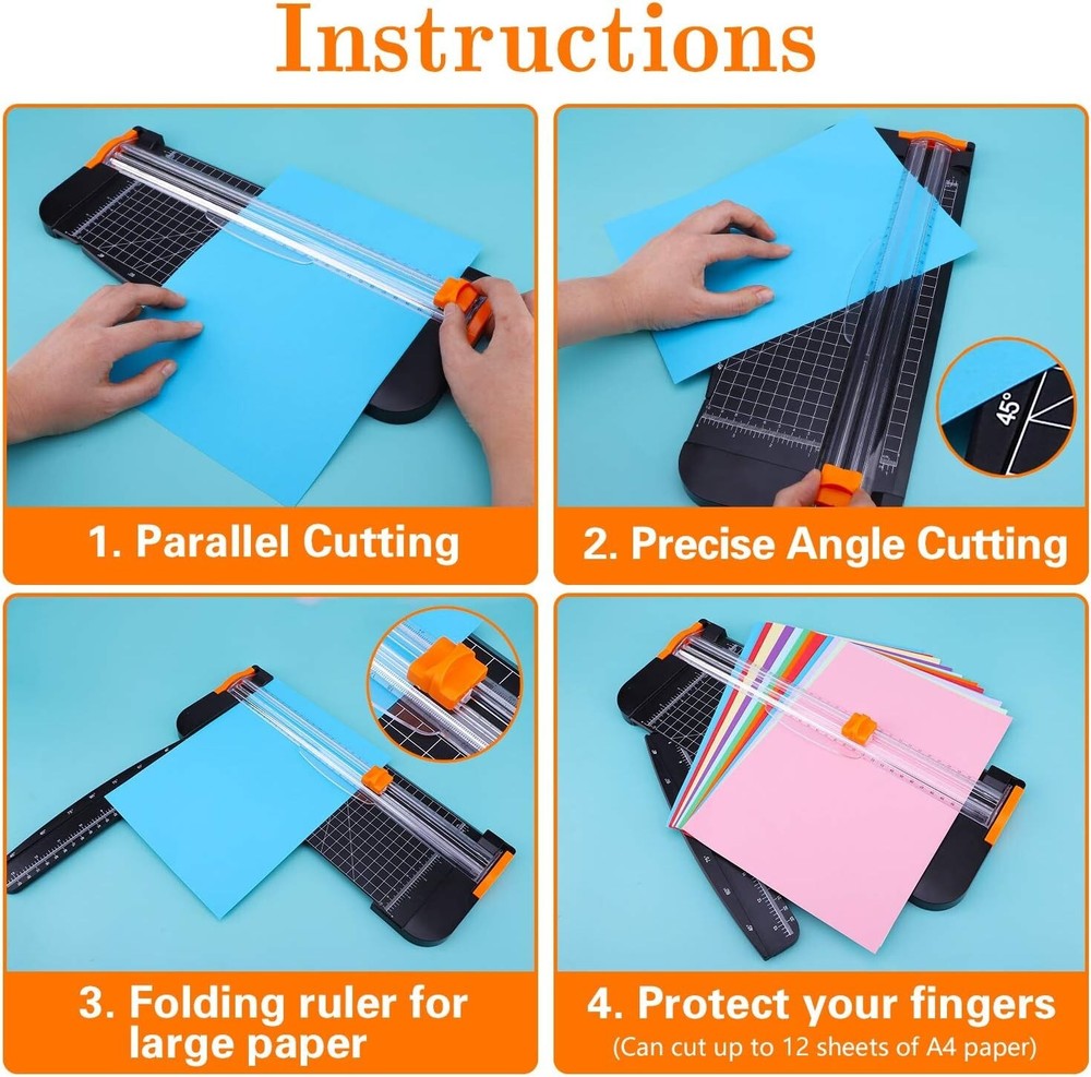 Comprehensive 23PCS Craft Tool Set with Paper Cutter for Vinyl Projects