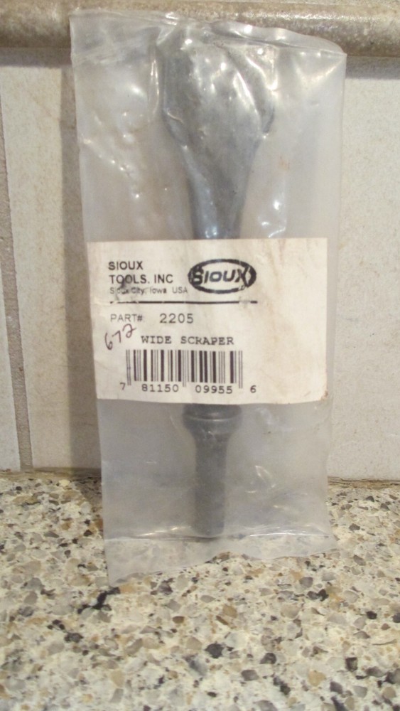 NOS, Sioux Tools, 672-2205, Air Chisel Bit, 1 1/4" By 6"